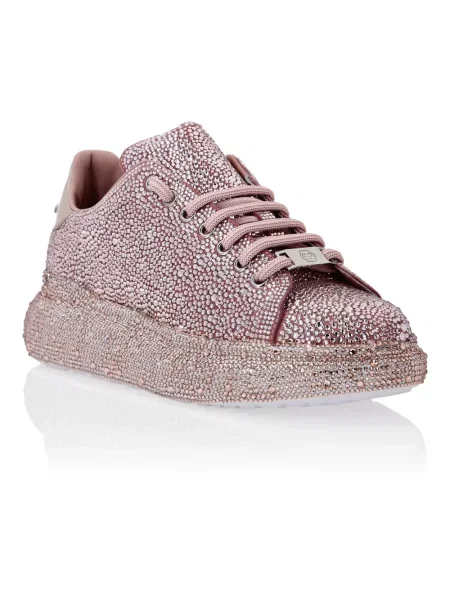 Sneakersy Philipp Plein zamszowe różowe