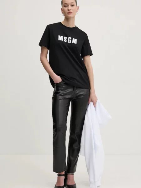 Кофта MSGM з капюшоном з принтом білий