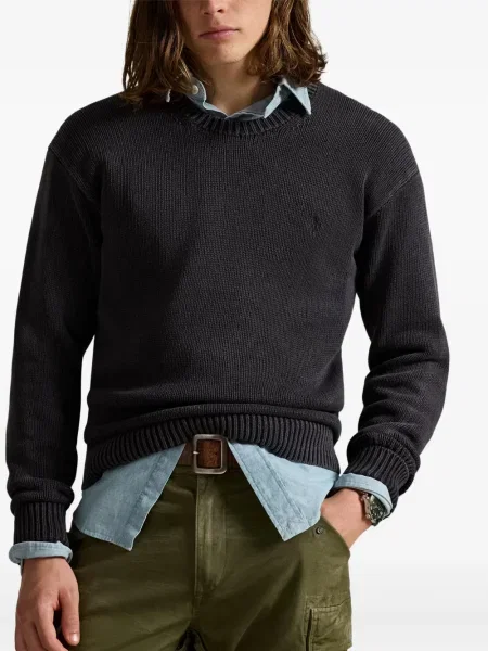 Μικρός κασκέτο Polo Ralph Lauren με χαμηλή μέση υφαίνω διαγωνίως πράσινο