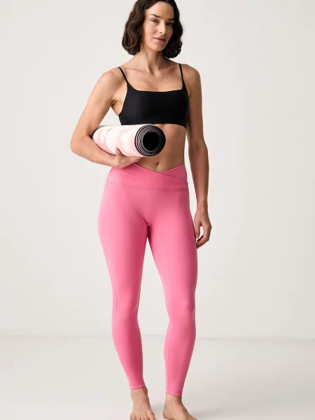 Леггинсы Adidas Performance в полоску для йоги
