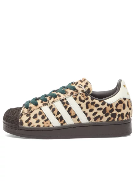 Sneakersy Adidas Superstar brązowe