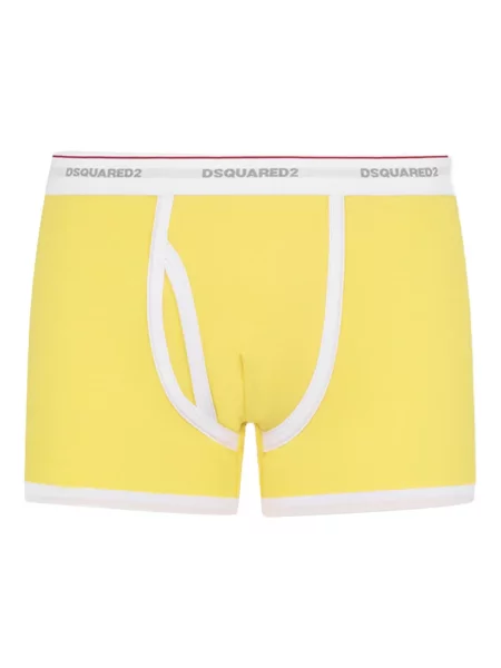 Boxeri Dsquared2 cu autograf galben
