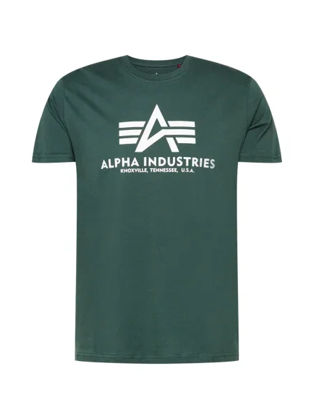 ALPHA INDUSTRIES Tricou pin verde