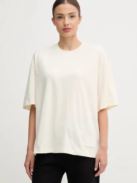 Tričko Emporio Armani béžová