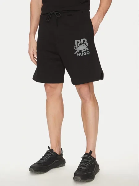 HUGO Szorty sportowe Deswick_RB czarny
