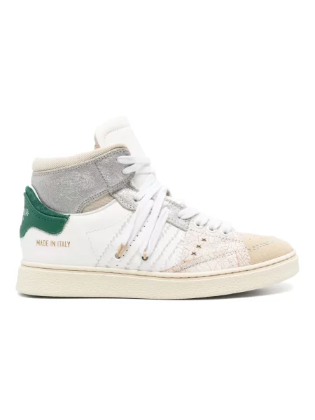 Sneakersy Hidnander skórzane białe