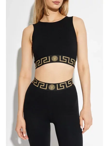 Športová podprsenka Versace čierna