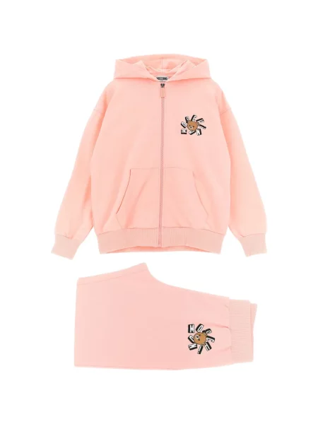 Komplet dresowy dziecięcy Moschino różowy