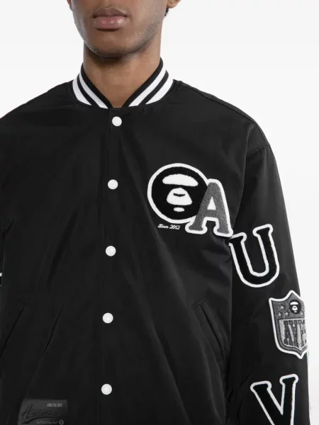 Geacă Aape By A Bathing Ape cu broderie negru