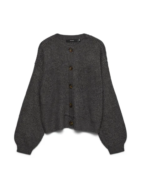 VERO MODA Geacă tricotată VMLea metalic gri