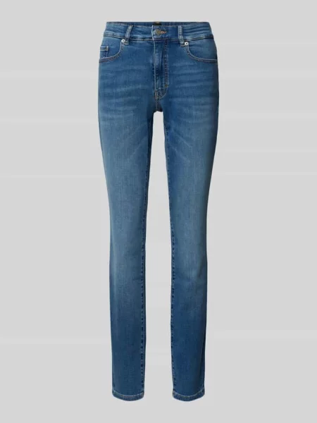 Jeansy o kroju slim fit z 5 model ‘JACKIE MR Boss Orange niebieskie