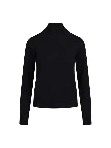 Sweter z golfem Ballantyne wełniany czarny