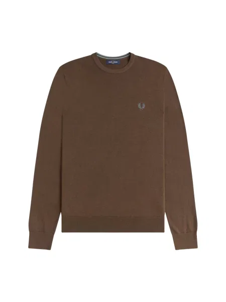 Sweter Fred Perry klasyczny brązowy