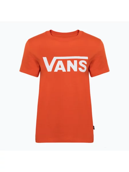 Дамска тениска Vans Flying V Crew flying fiesta оранжево