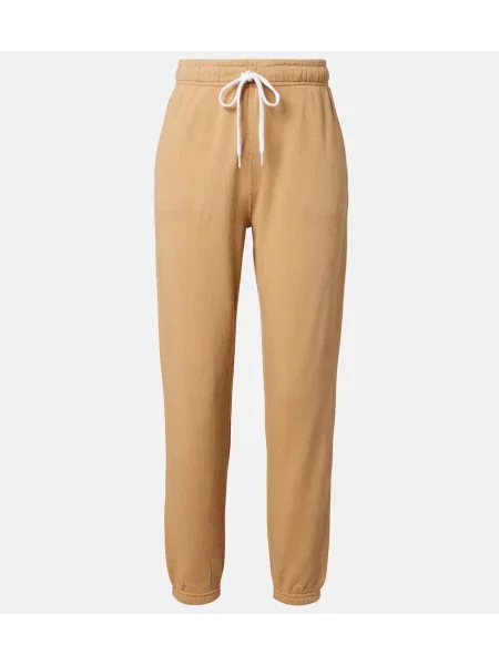 Pantaloni sport Polo Ralph Lauren din jerseu bej
