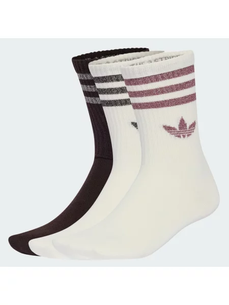 Skarpety Adidas Originals w paski białe