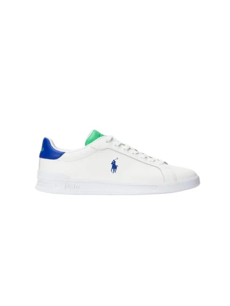 Lniane sneakersy Polo Ralph Lauren białe