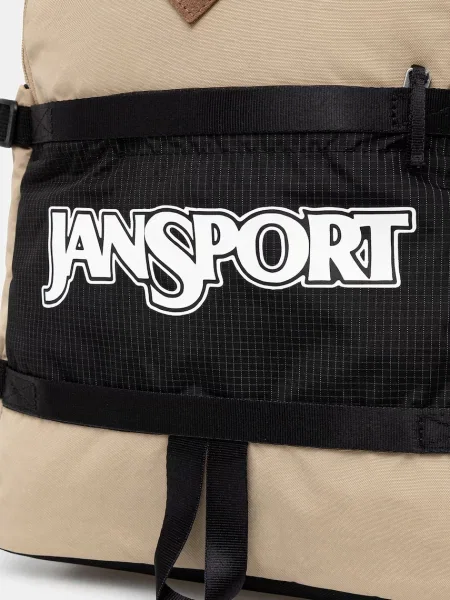 Большой рюкзак Jansport с принтом бежевый