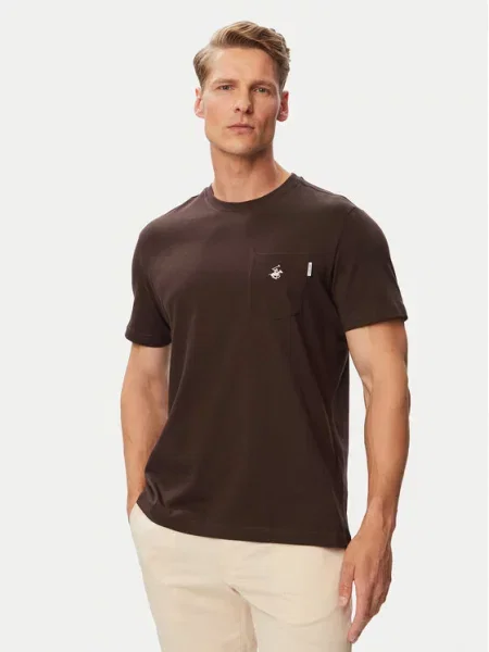 Beverly Hills Polo Club T-Shirt καφέ