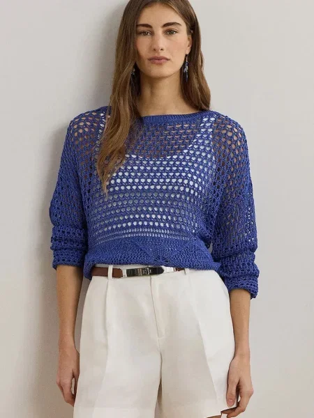 Lauren Ralph Lauren pulover din in albastru