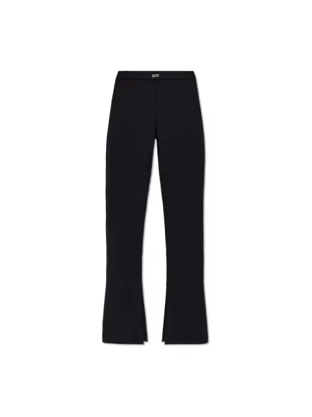 Legginsy Off-white z logo białe
