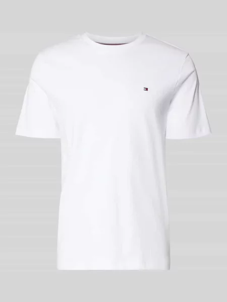 Tommy Hilfiger Koszulki Mężczyzna XL Interlock Knit T-Shirt biały