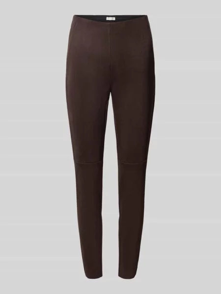 Spodnie w skórzanym wyglądzie krój slim fit Christian Berg Woman