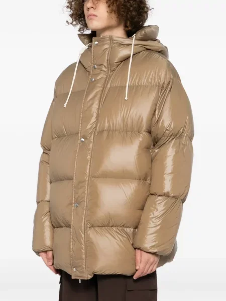 Geacă cu puf Jil Sander maro