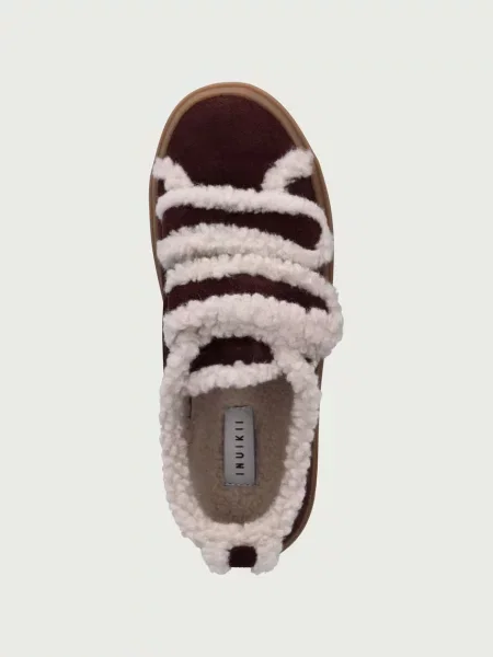 Inuikii SHEARLING LOW VELCRO sportcipő gyerek velúr barna