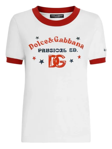 Tricou Dolce & Gabbana cu imagine alb