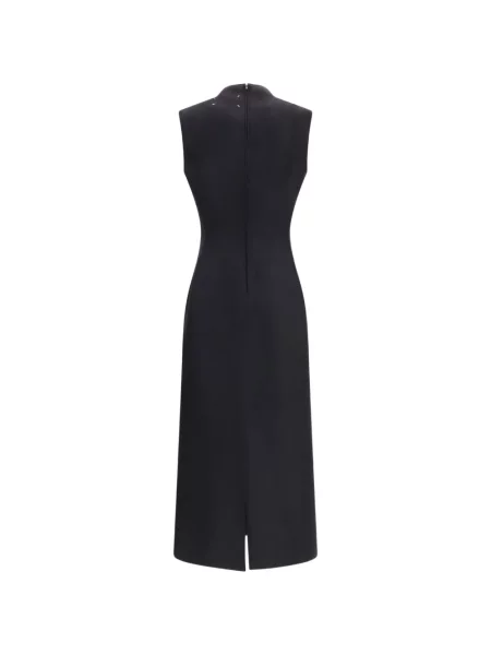 Rochie midi Maison Margiela fără mâneci negru