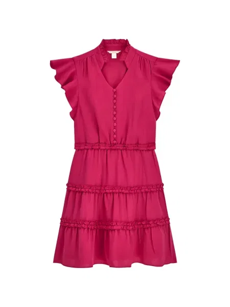 Sukienka mini dziecięca Guess różowa
