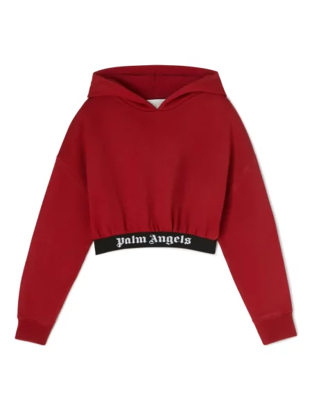 Bluza z kapturem dziecięca Palm Angels czerwona