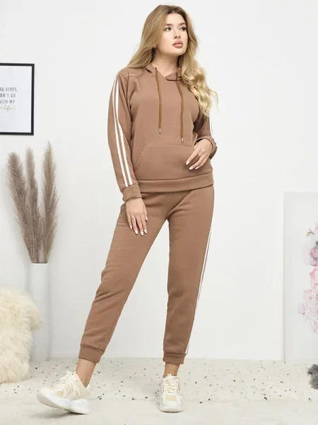 Komplet dresowy Resti ocieplany biały