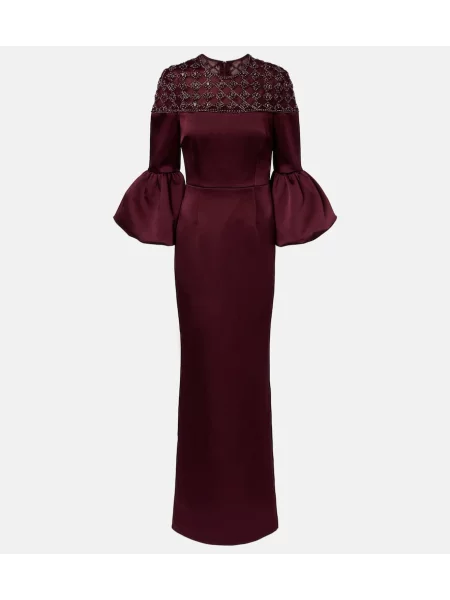 Rochie Rebecca Vallance din satin bordo