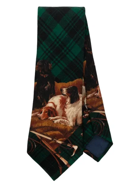 Platno kravata Polo Ralph Lauren s printom crvena
