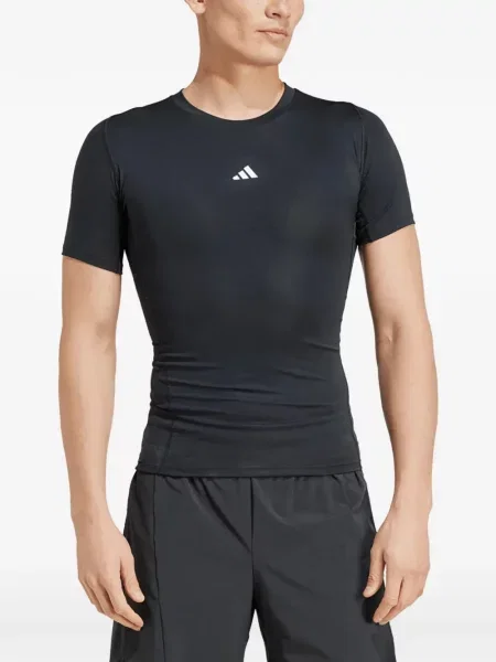 Apykaklė apkirptas marškinėliai Adidas be rankovių balta