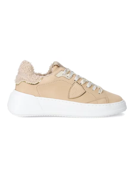 Buty do tenisa Philippe Model zamszowe do tenisa beżowe