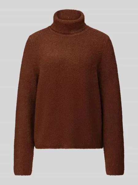 Sweter z półgolfem o kroju relaxed fit z mieszanka żywej wełny i kaszmiru model Febisana' Boss