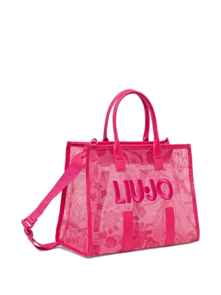 Geantă shopper Liu Jo cu model floral roz