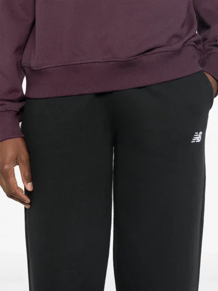 Бягане суичър с качулка New Balance бродиран синьо