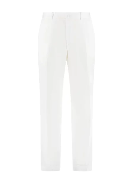 Pantaloni chino The (alphabet) alb