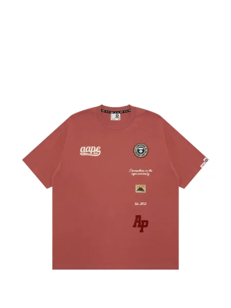 Tricou Aape By A Bathing Ape cu imagine roșu