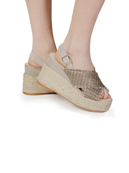 Espadrile Espadrilles s platformo rjava