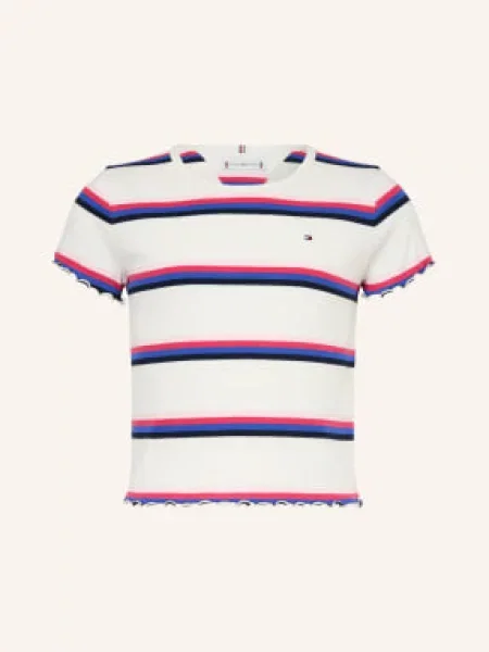 Tommy Hilfiger Tričko / růžová / modrá bílá