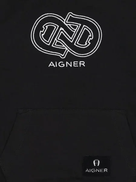 Bluza z kapturem dziecięca Aigner czarna