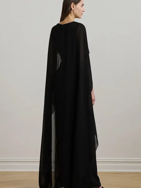 Lauren Ralph Lauren sukienka maxi prosta czarny