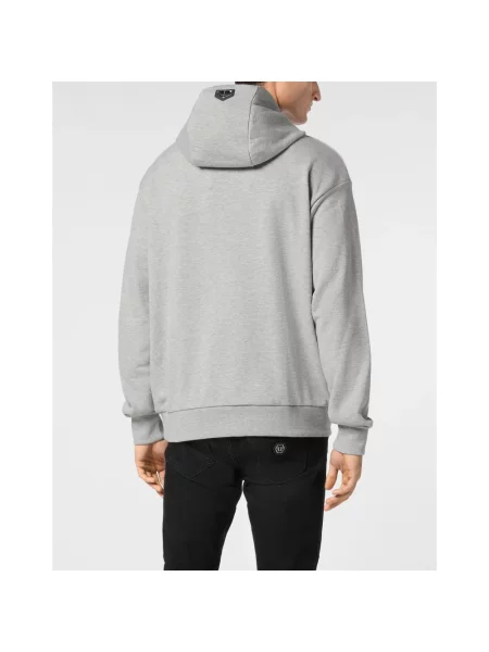 Bluza z kapturem Philipp Plein szara