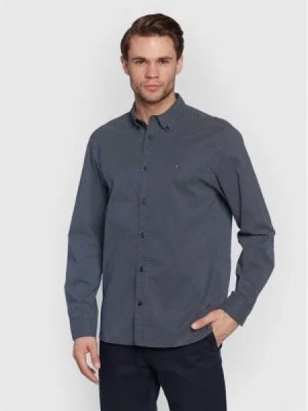 Tommy Hilfiger Риза Mini Geo тъмносин