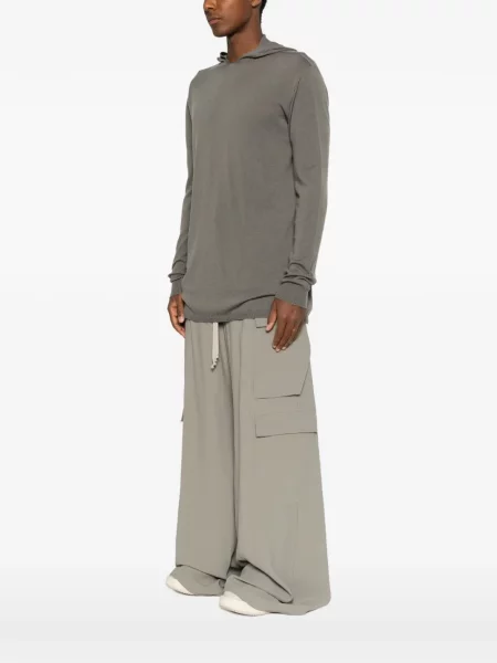 Hanorac cu glugă Rick Owens tricotate gri